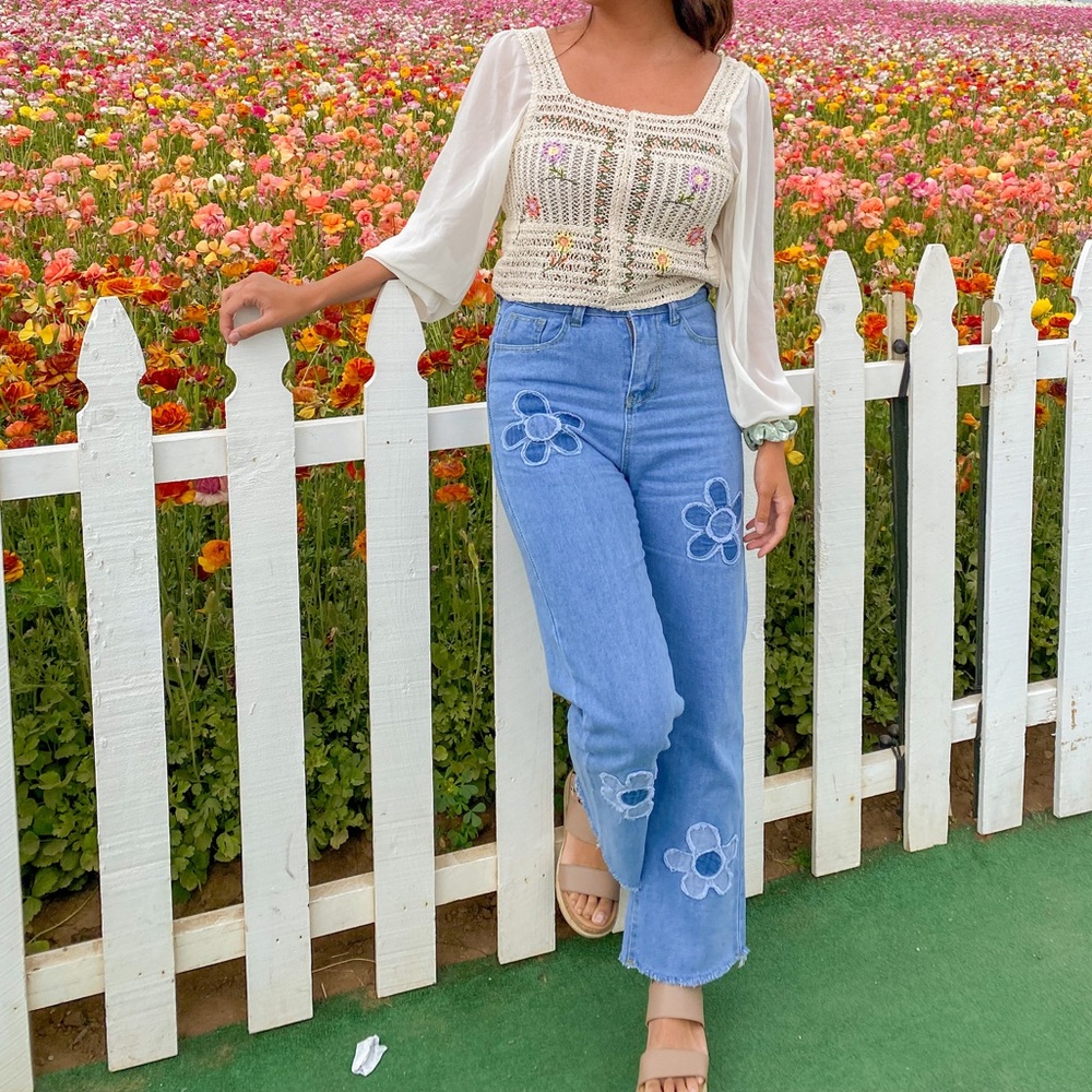 Flower Patch Jeans - image 2